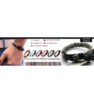 Biolife Sport Ion Personalized Braided 3 Rope Bracelet Elastic Fiber